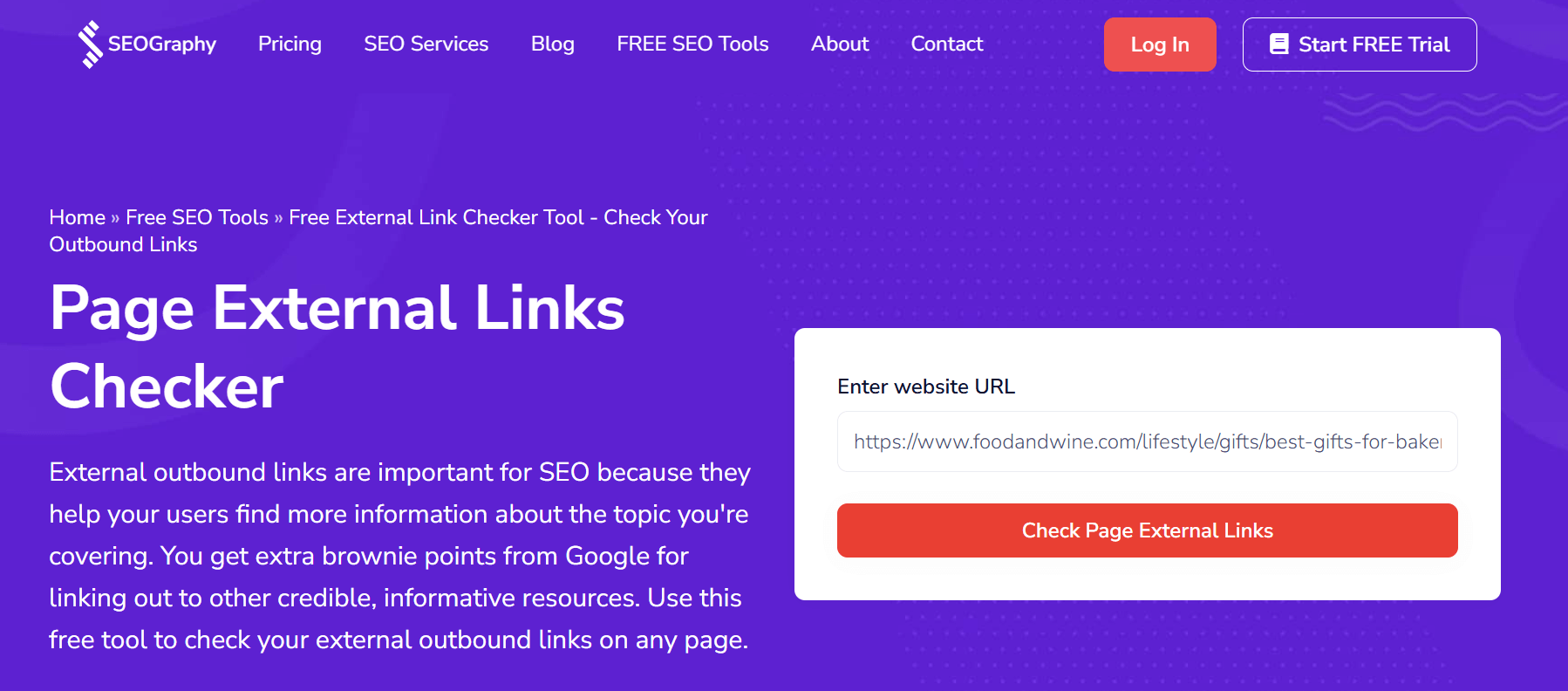 External link checker tool